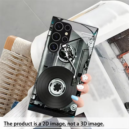 Flat Retro Cassette Pattern Case