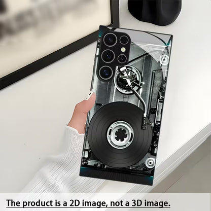 Flat Retro Cassette Pattern Case