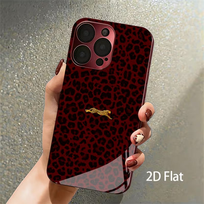 Burgundy Leopard Case