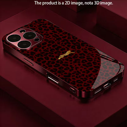 Burgundy Leopard Case