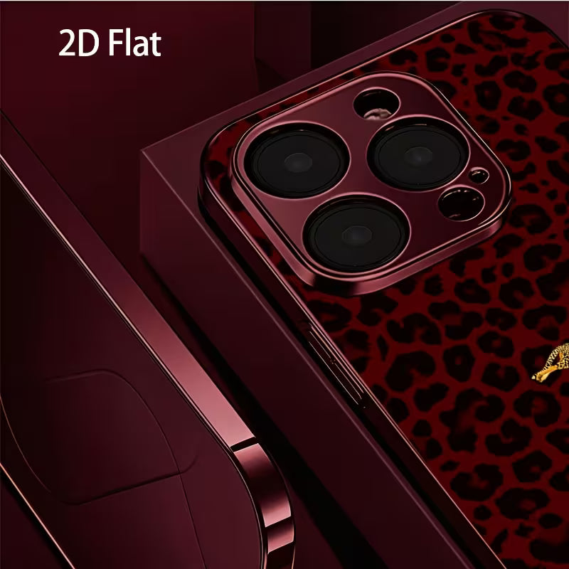 Burgundy Leopard Case