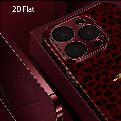Burgundy Leopard Case