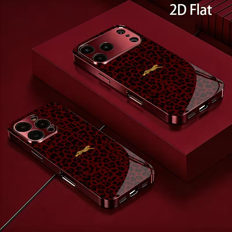 Burgundy Leopard Case