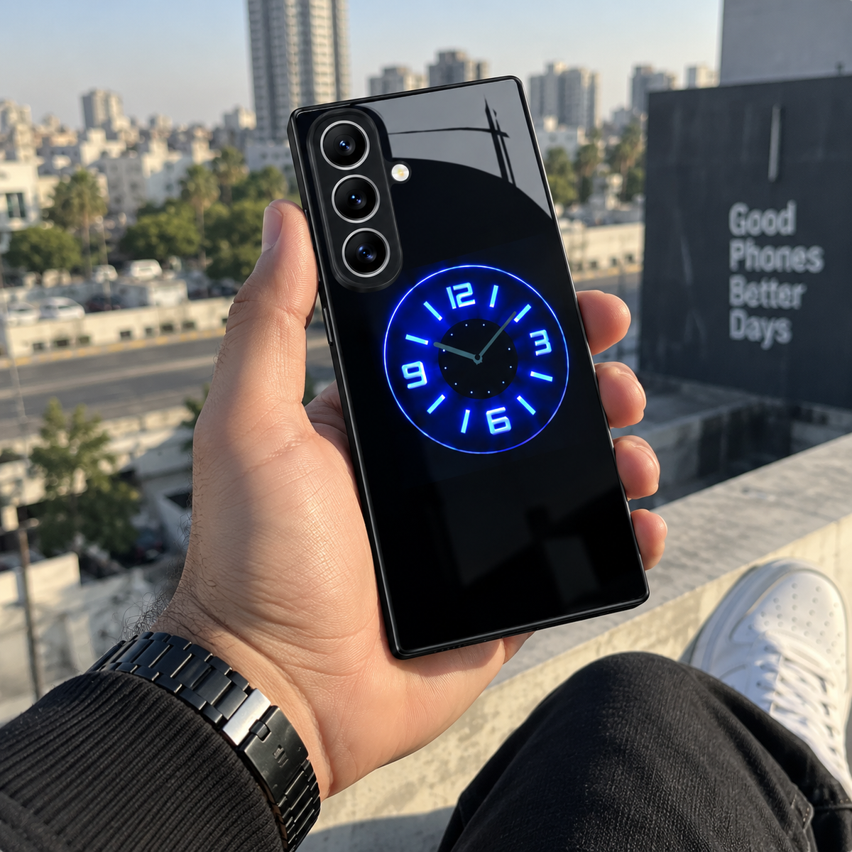 Illuminated Clock Pattern Case