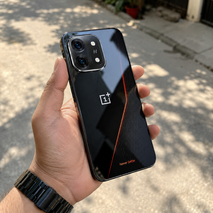 Red Streak Ombre Glossy Case