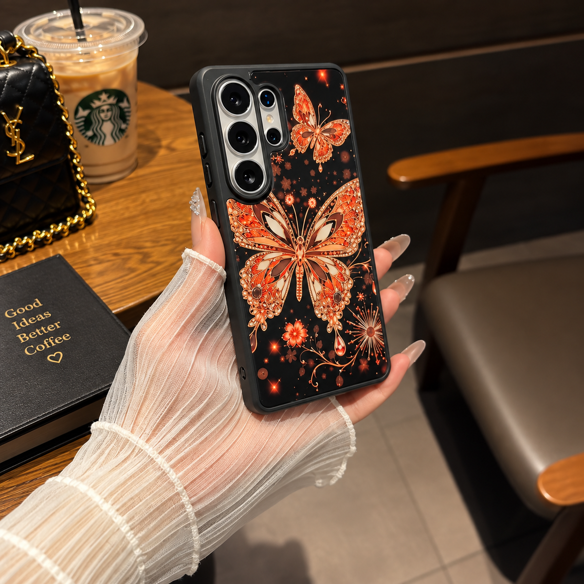 Glowing Butterfly Case