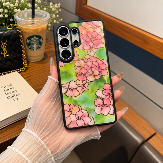 Pink Hydrangea Case