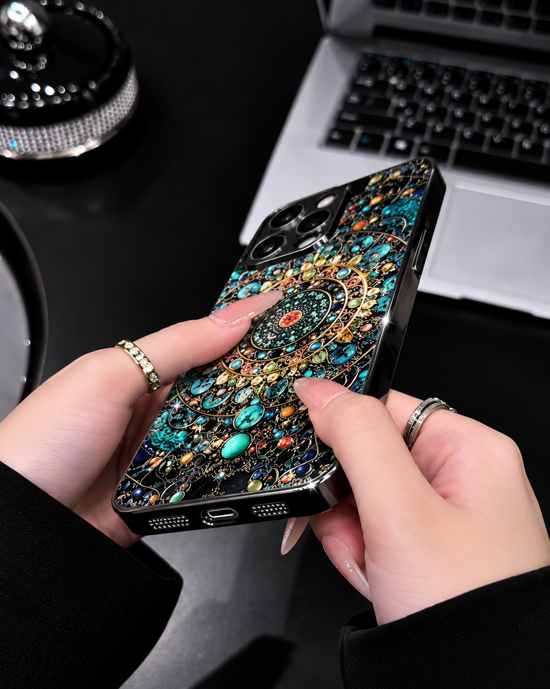 Turquoise Mandala Case