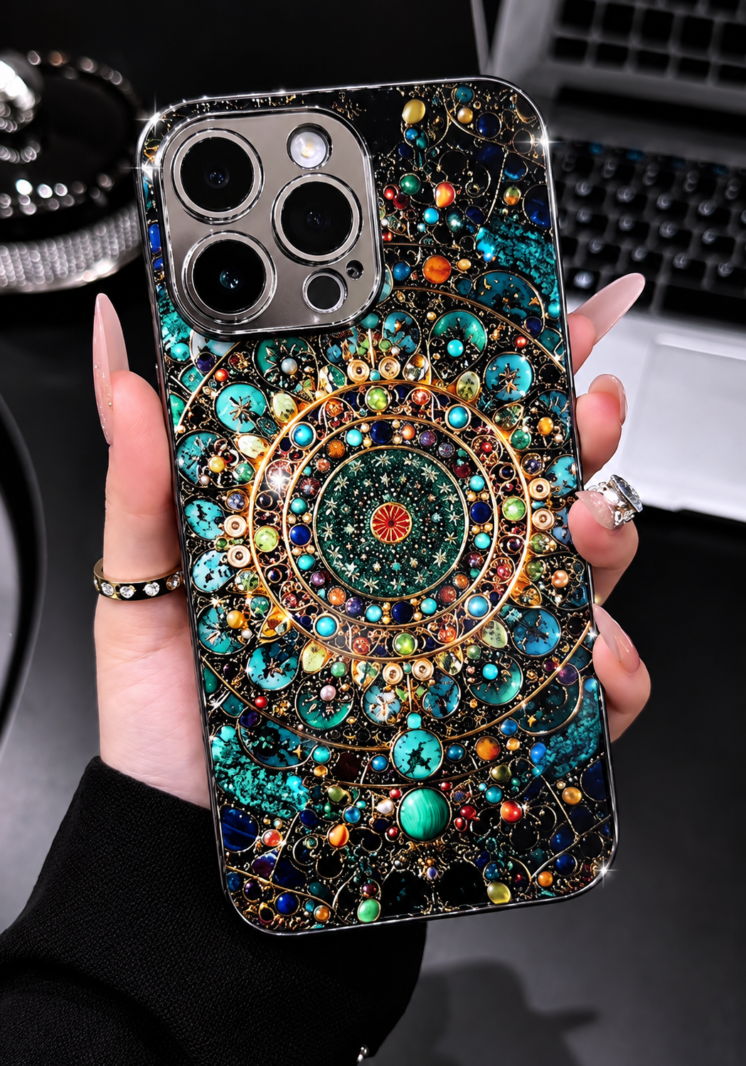 Turquoise Mandala Case