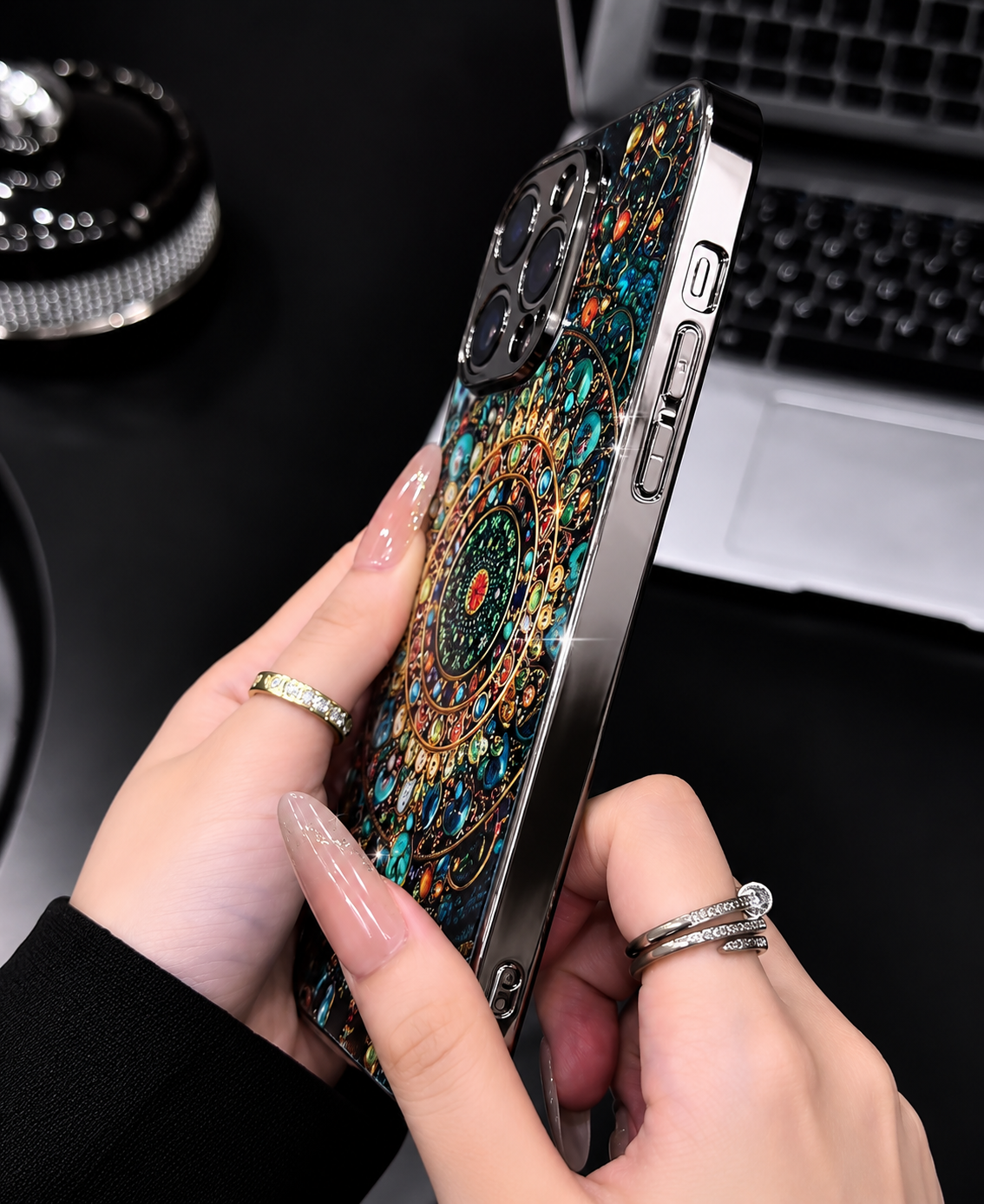 Turquoise Mandala Case