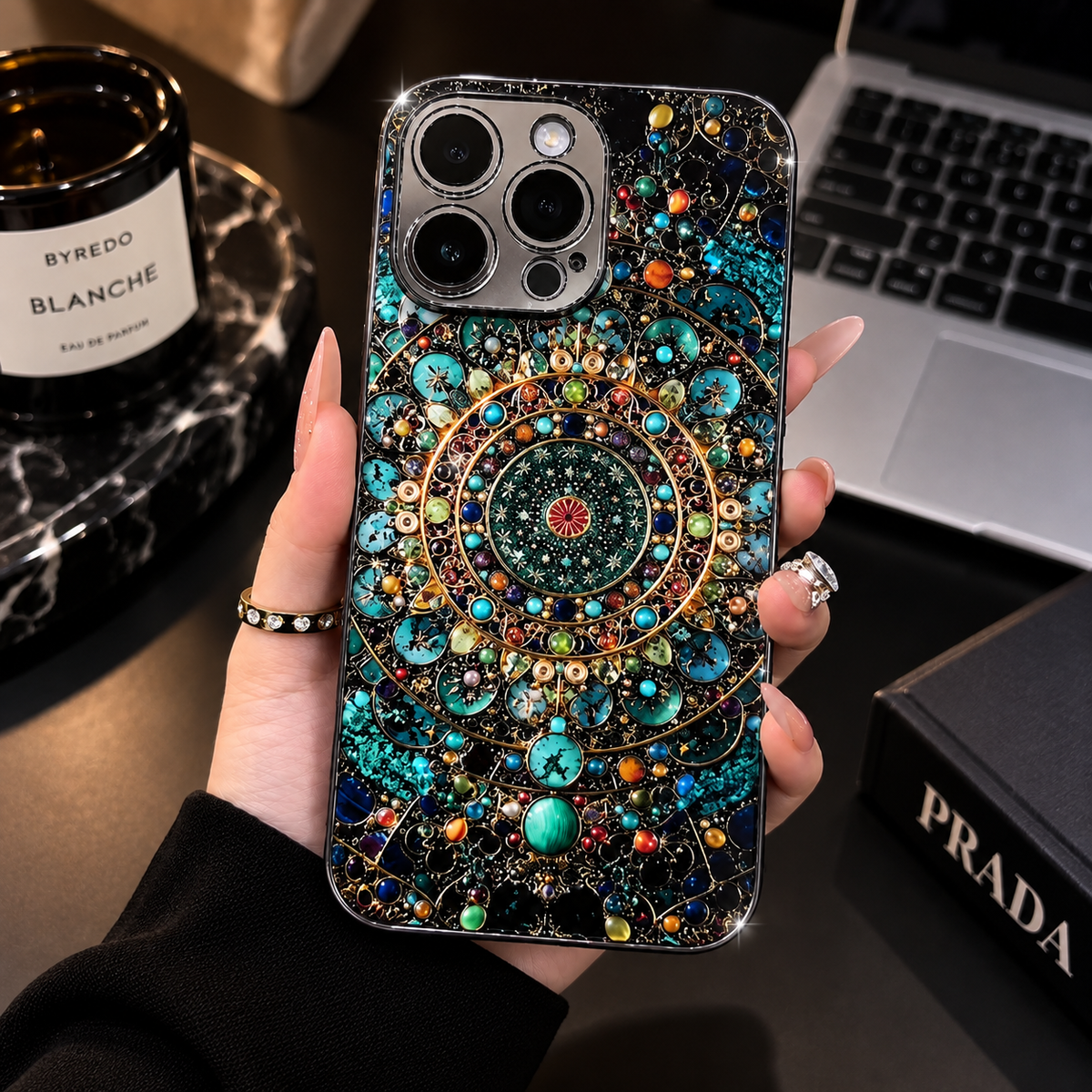 Turquoise Mandala Case