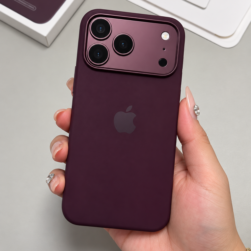 Burgundy Silicone Case