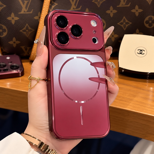 Burgundy Chrome MagSafe Case