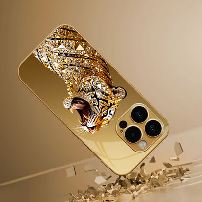 Golden Tiger Diamond Pattern Case