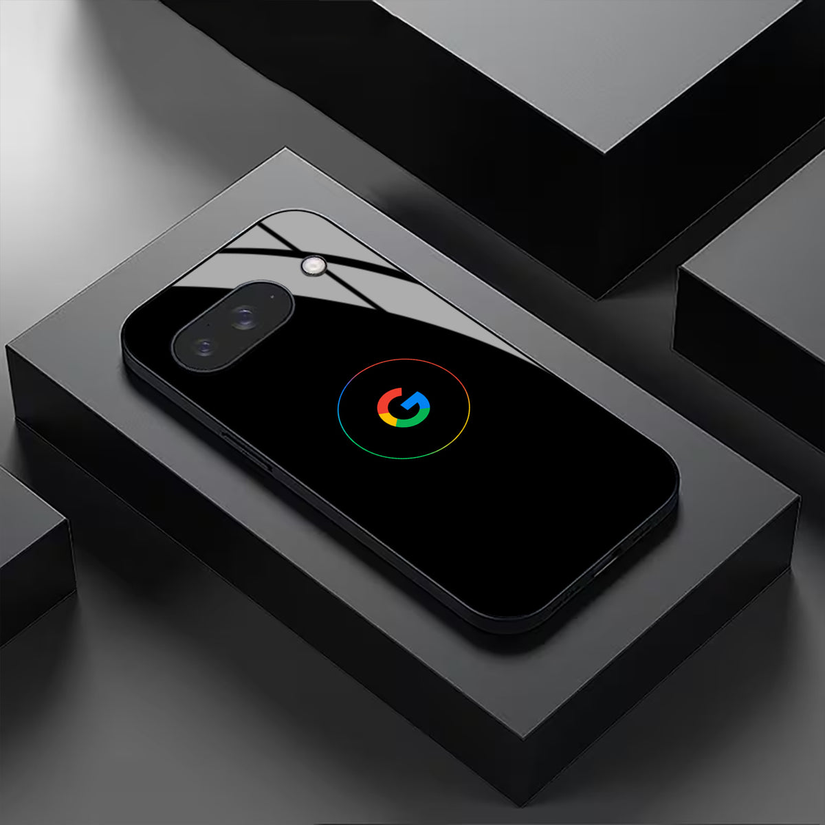 Aurora Circle Black Glossy Case