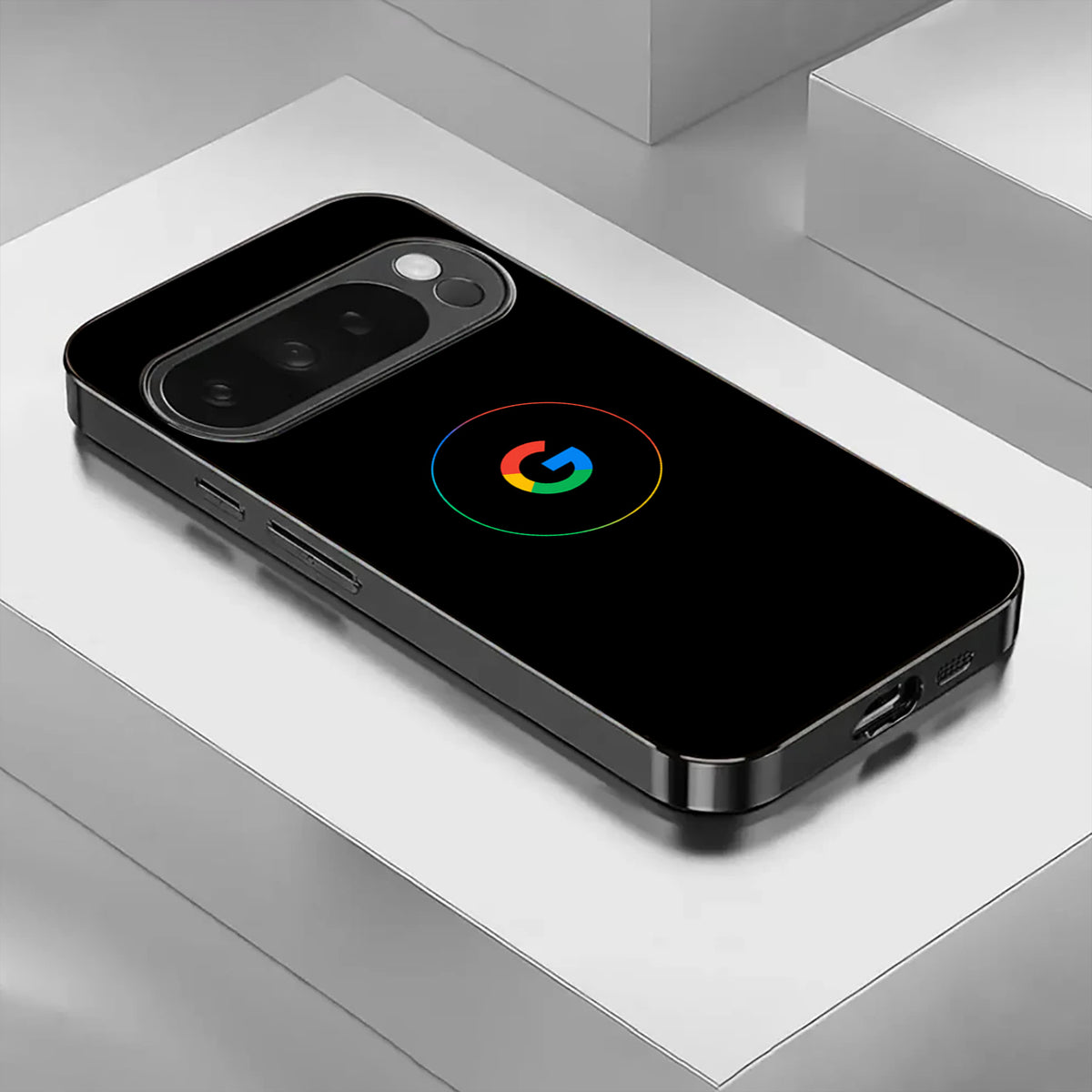 Aurora Circle Black Glossy Case