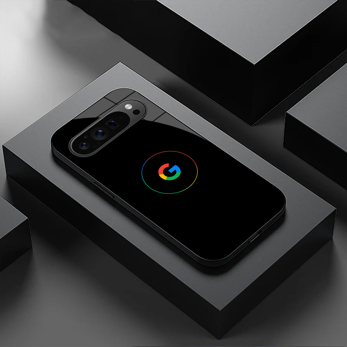 Aurora Circle Black Glossy Case