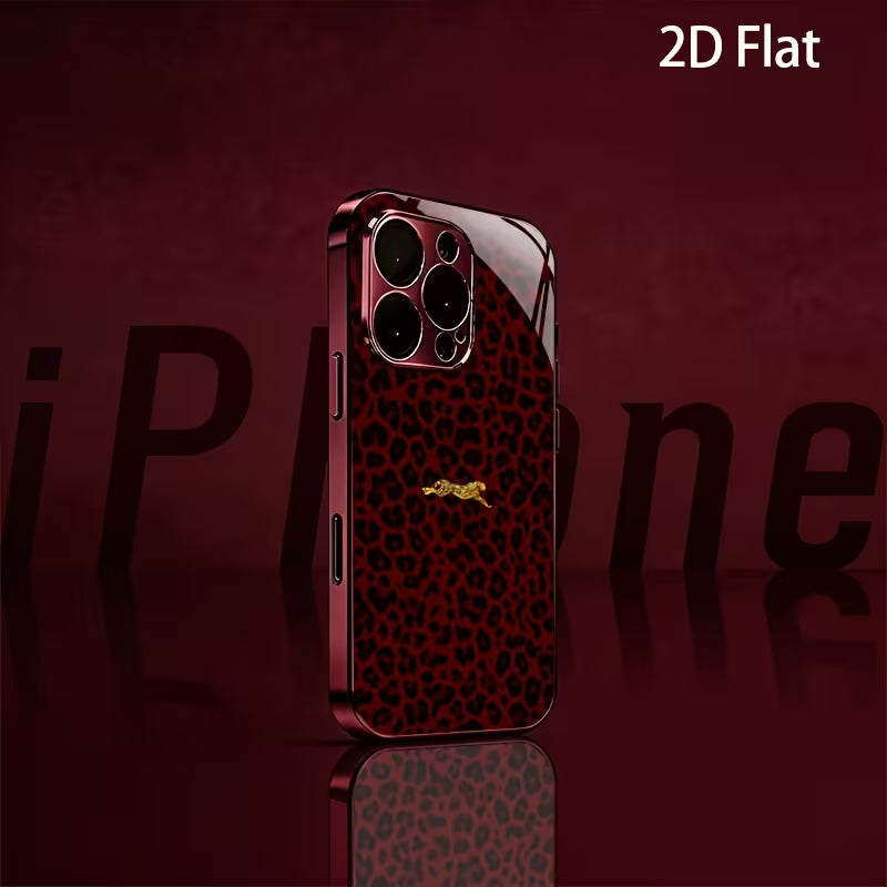 Burgundy Leopard Case