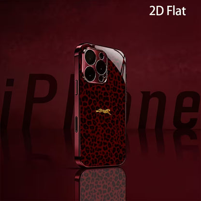 Burgundy Leopard Case