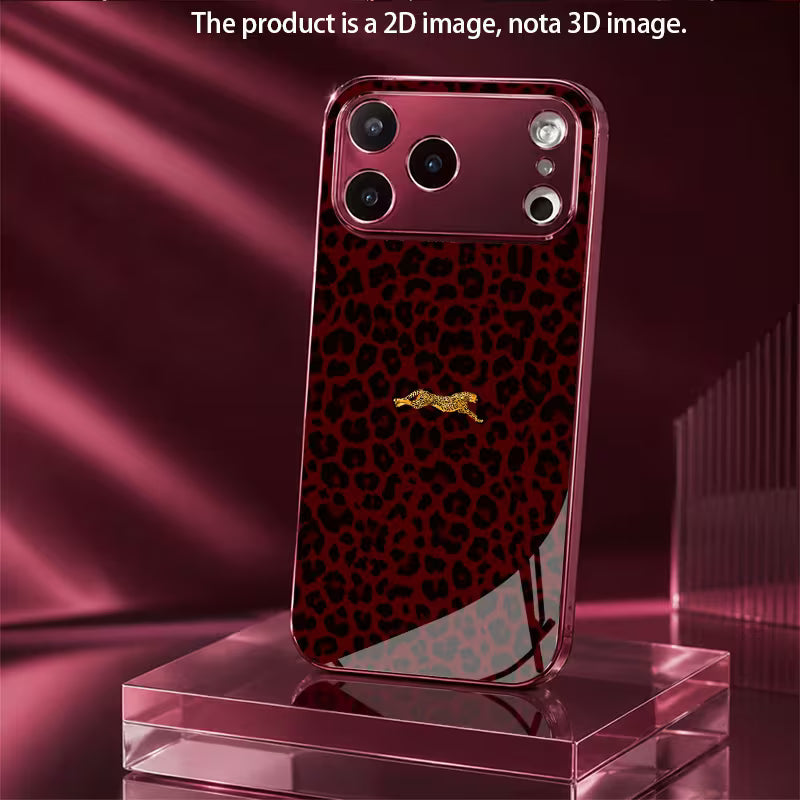 Burgundy Leopard Case