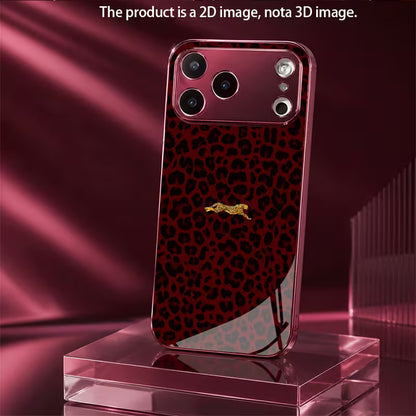 Burgundy Leopard Case