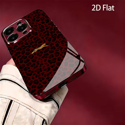 Burgundy Leopard Case